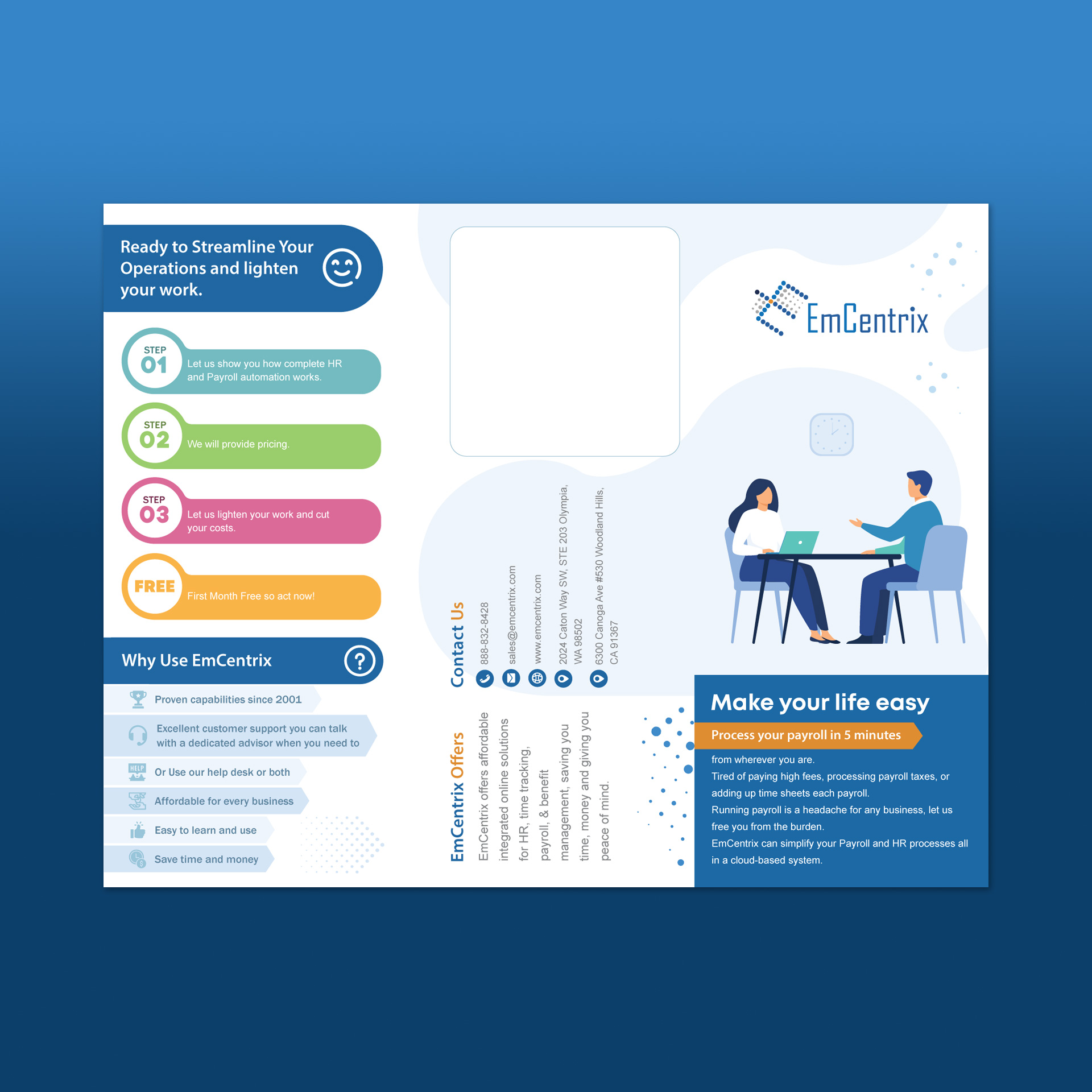 EmCentrix  Trifold Brochure