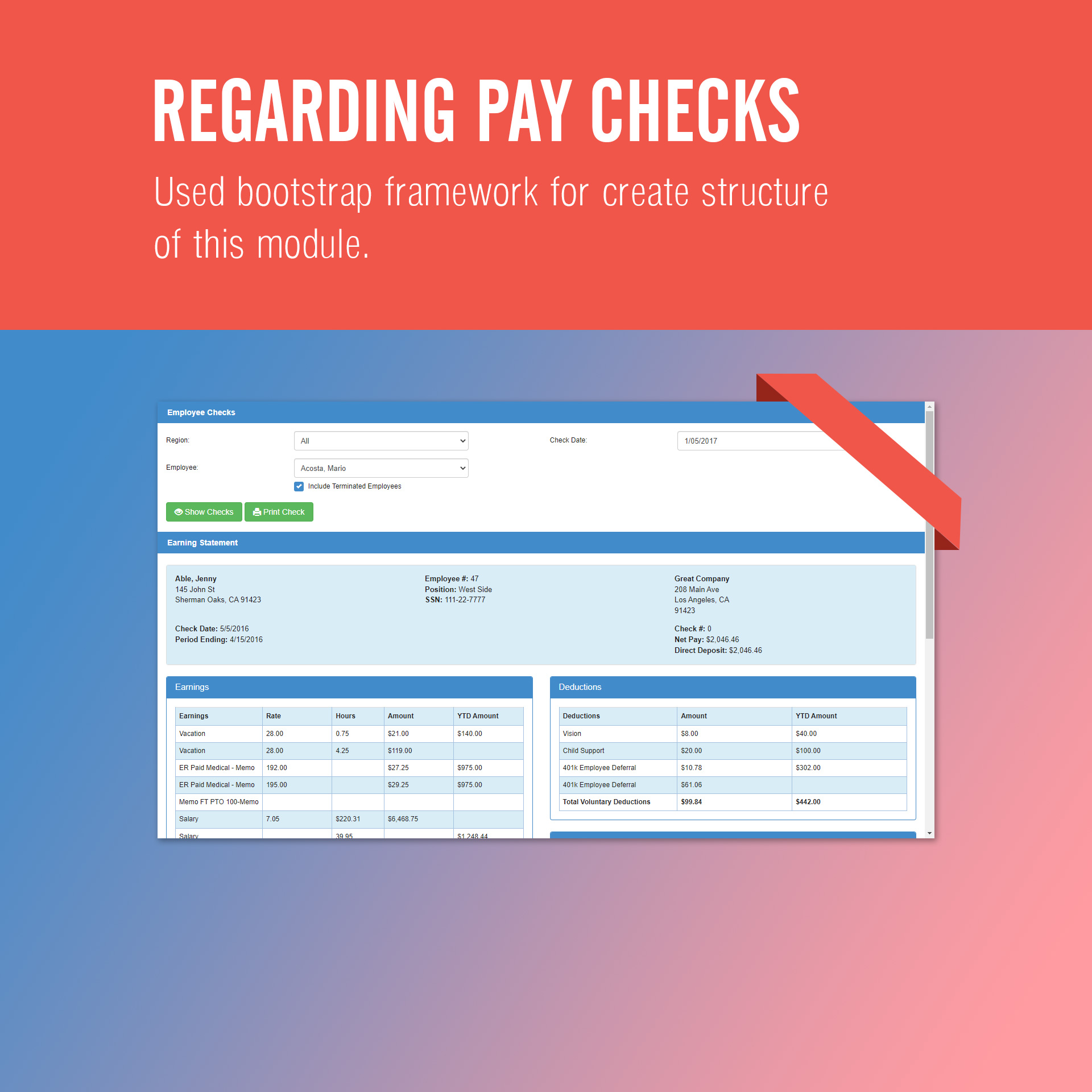 MPO Pay Checks Module